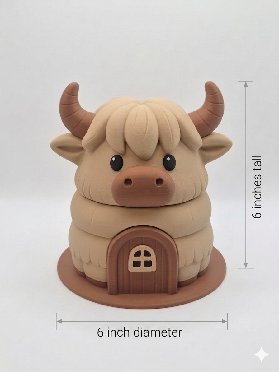 Highland Cow Hideaway with Mini Highland Cows