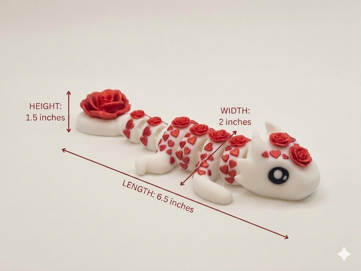 Red Rose Articulated Dragon