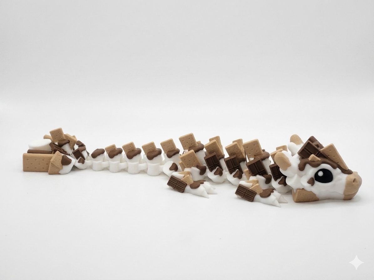 Baby S'mores and Winged Baby S'mores Dragons