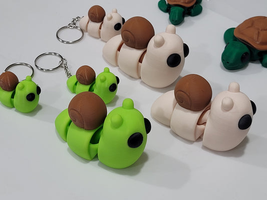 Articulated Tiny Snail fidget and keychain from Zou3D