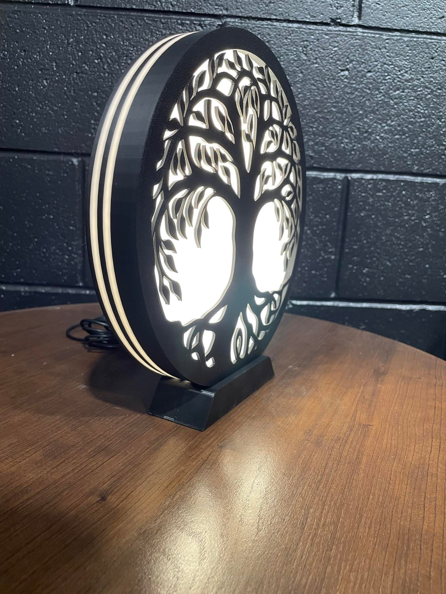 Tree of Life Wall Mountable with stand USB powered.