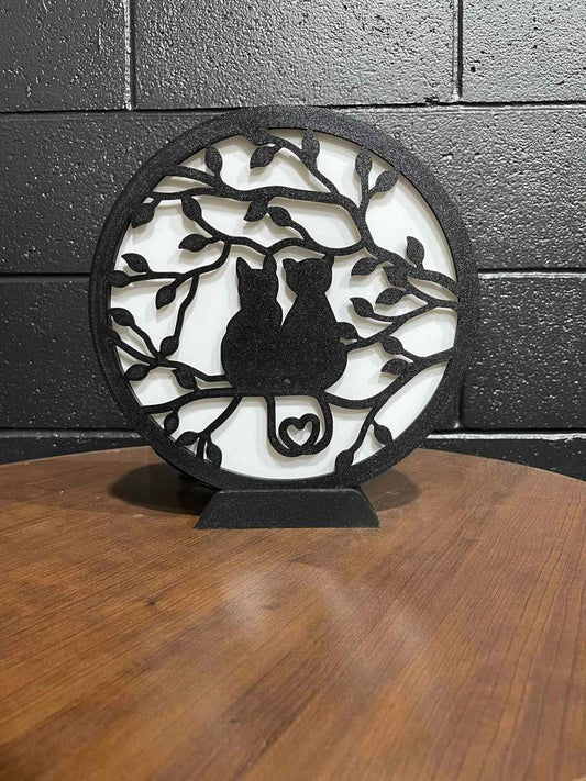 Forever Cats White/Warm White/Bright White Dimmable Wall Lamp