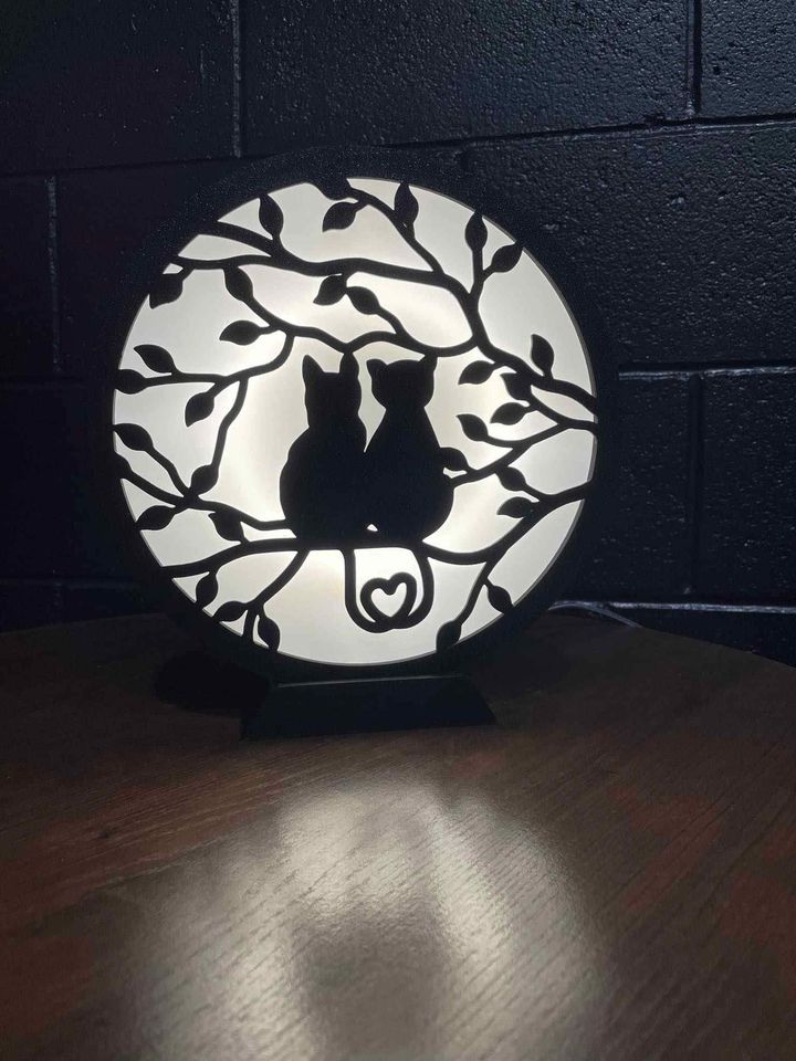 Forever Cats White/Warm White/Bright White Dimmable Wall Lamp