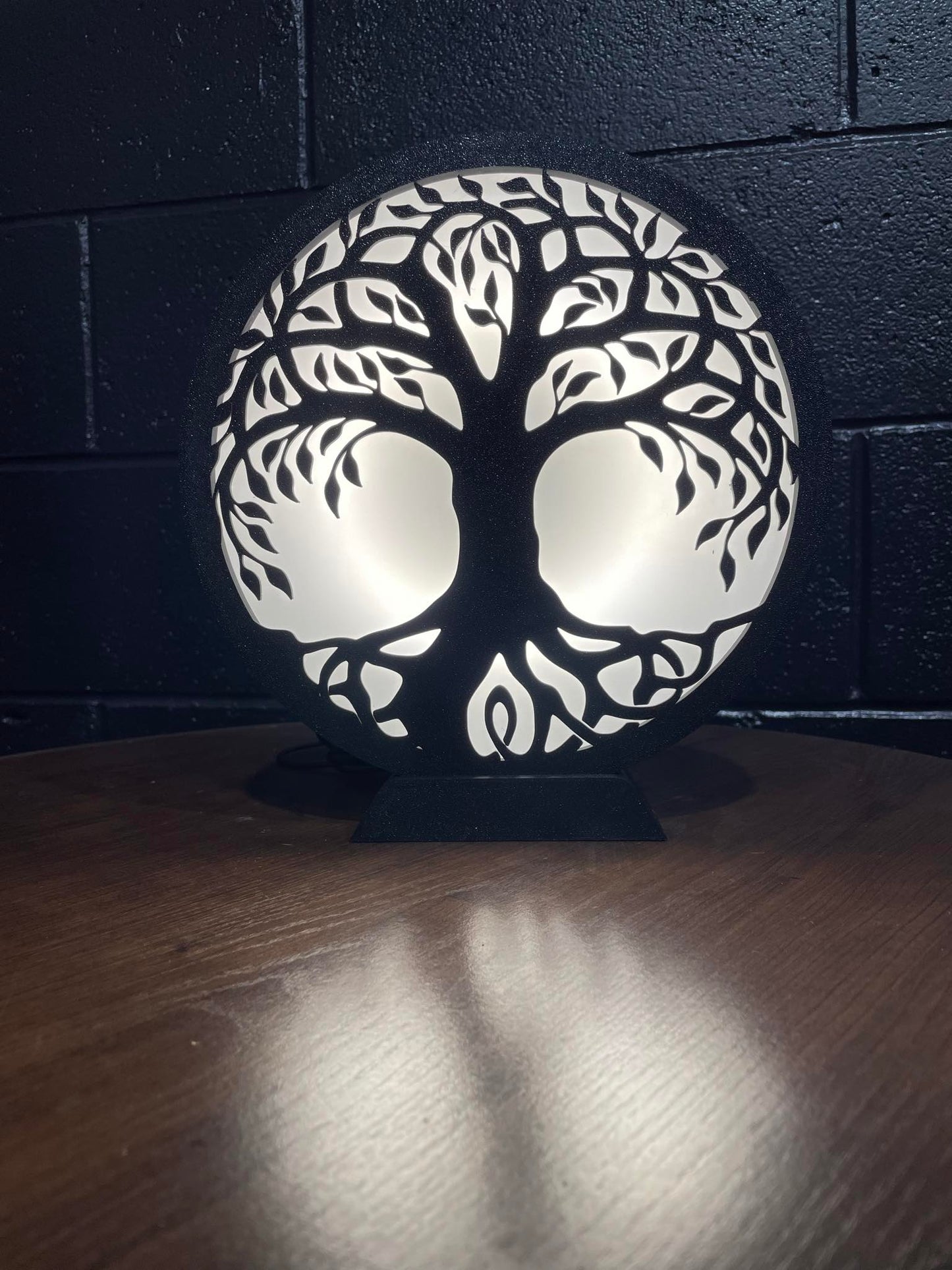 Tree of Life Wall Mountable with stand USB powered.