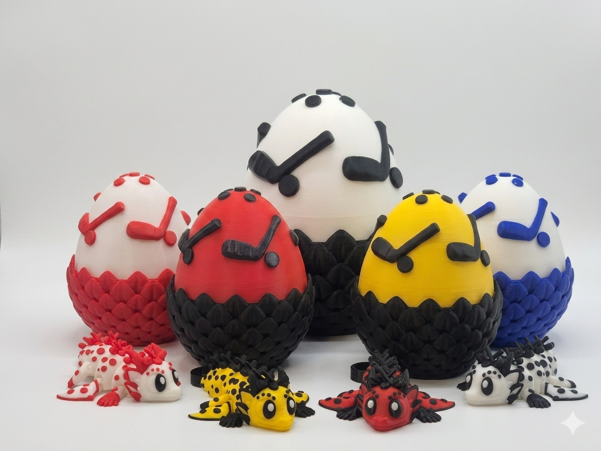Hockey Dragon Hatchling And Egg