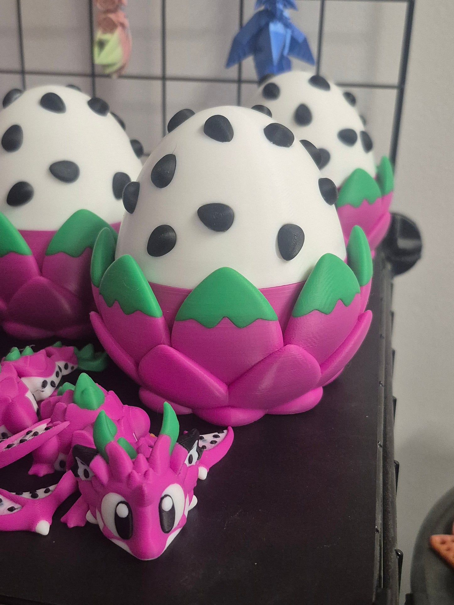 Dragonfruit Egg with Baby Dragon inside