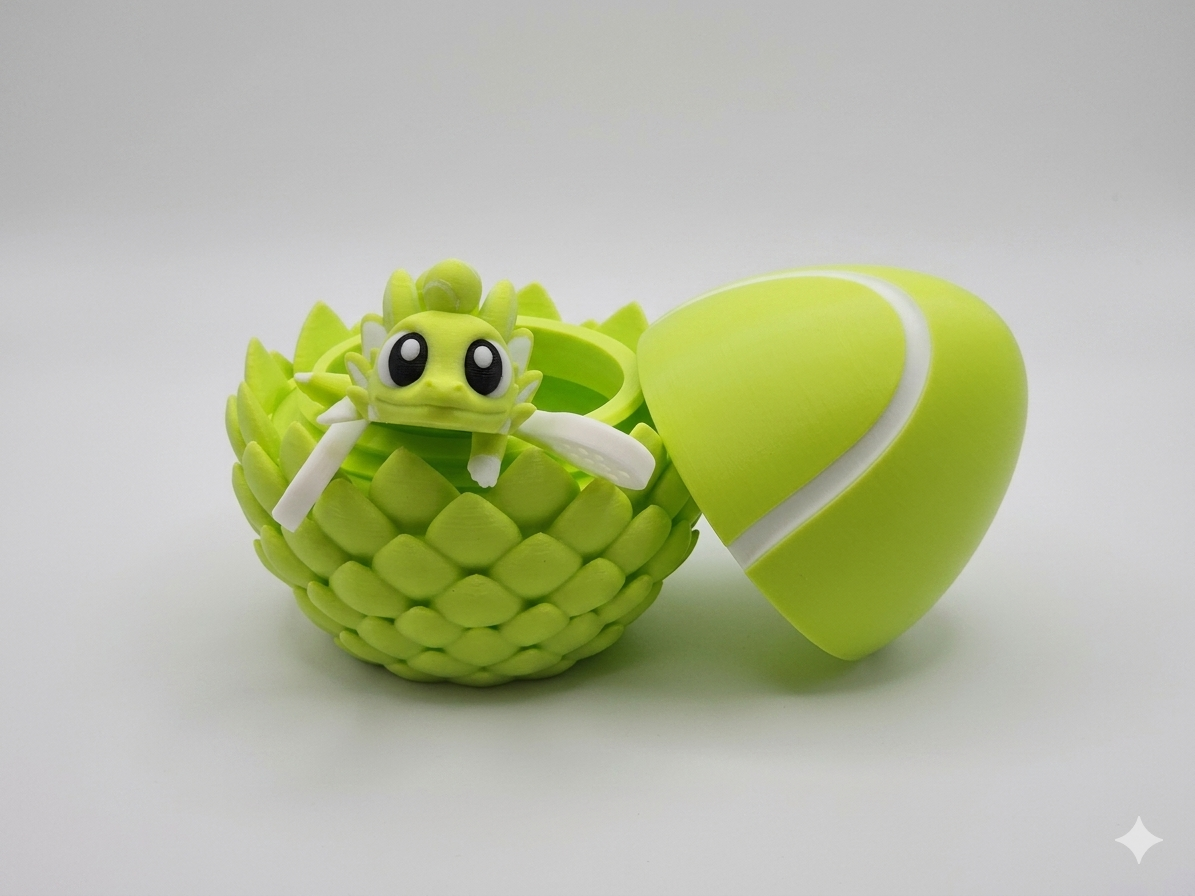 Tennis Egg and Hatchling