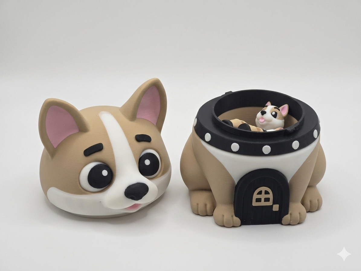 Corgi House and Pups