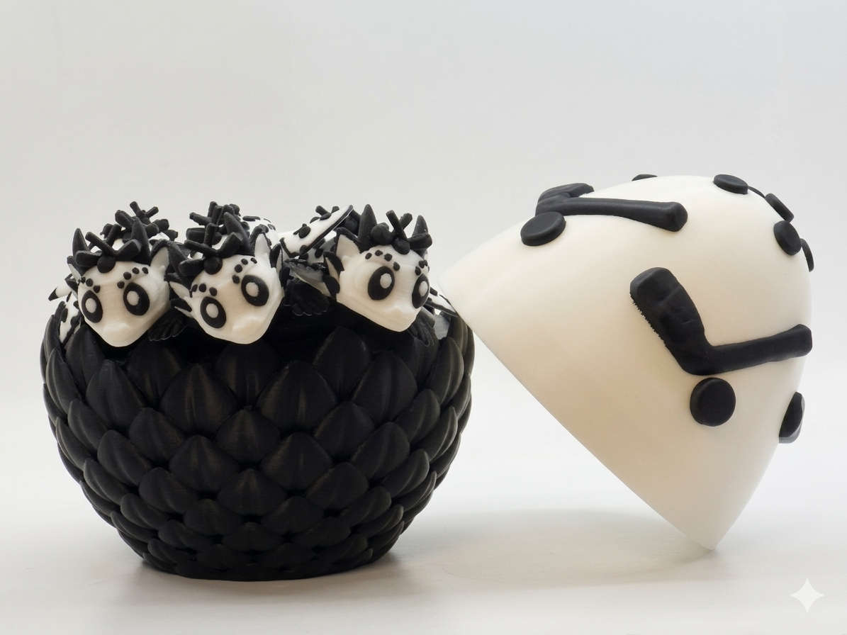 Hockey Dragon Hatchling And Egg
