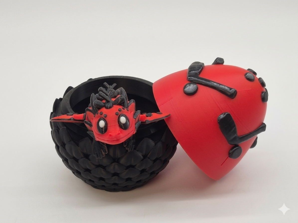 Hockey Dragon Hatchling And Egg