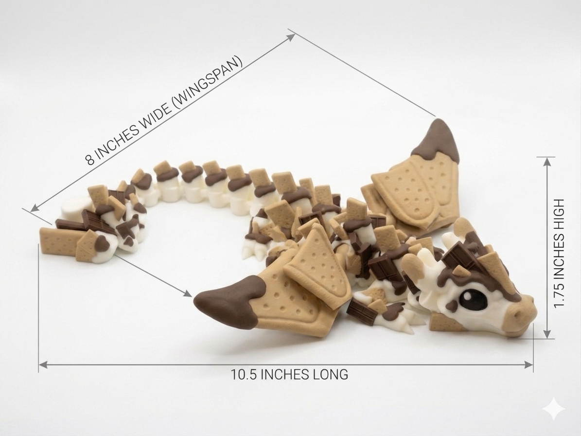 Baby S'mores and Winged Baby S'mores Dragons