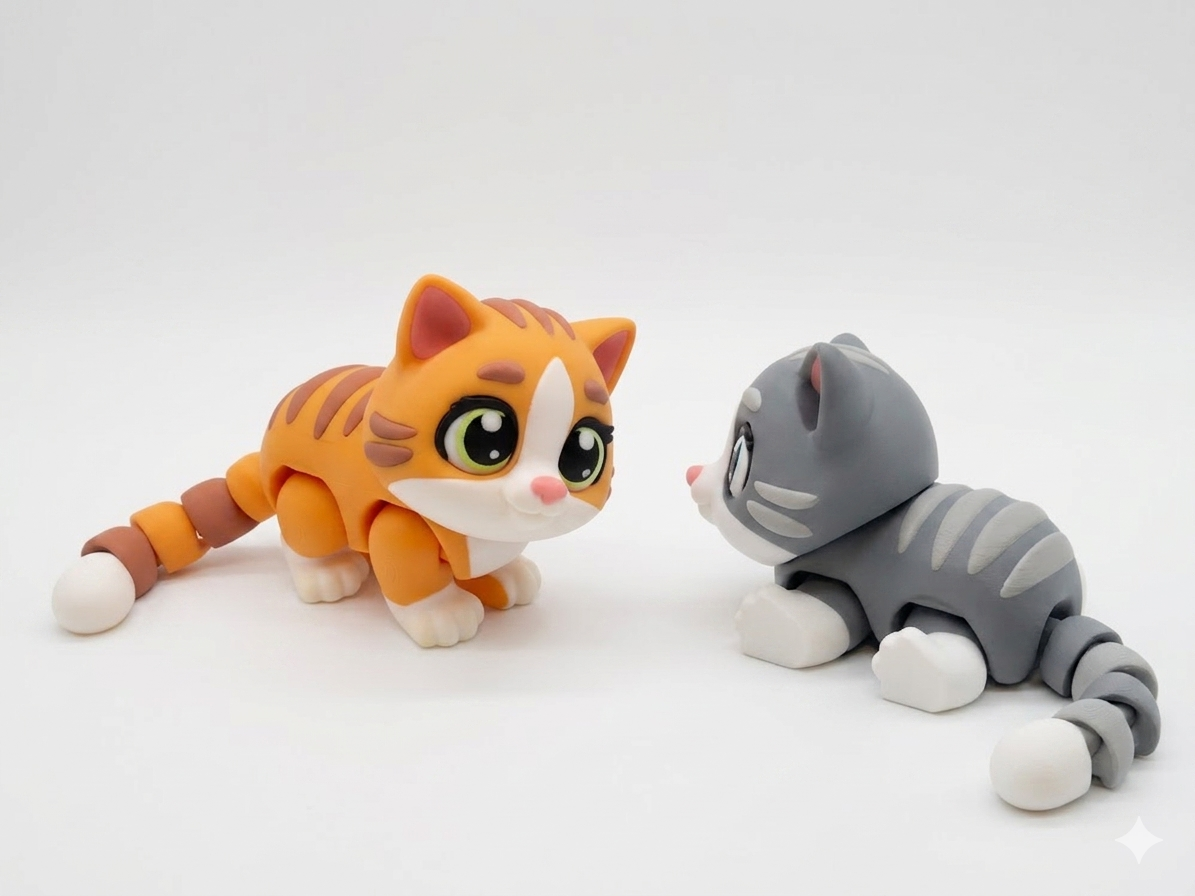 Flexi Big Eyes Tabby Kitten