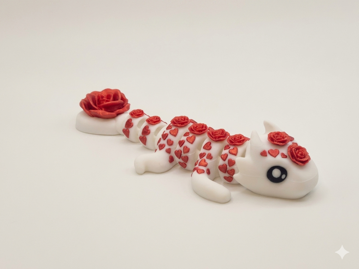 Red Rose Articulated Dragon