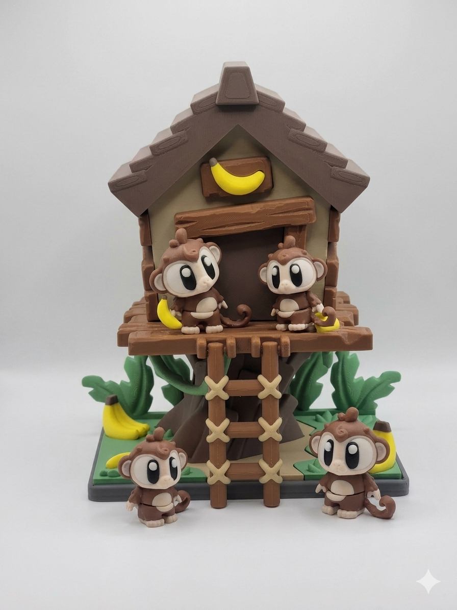 🐒 Monkey Treehouse Adventure Playset 🍌