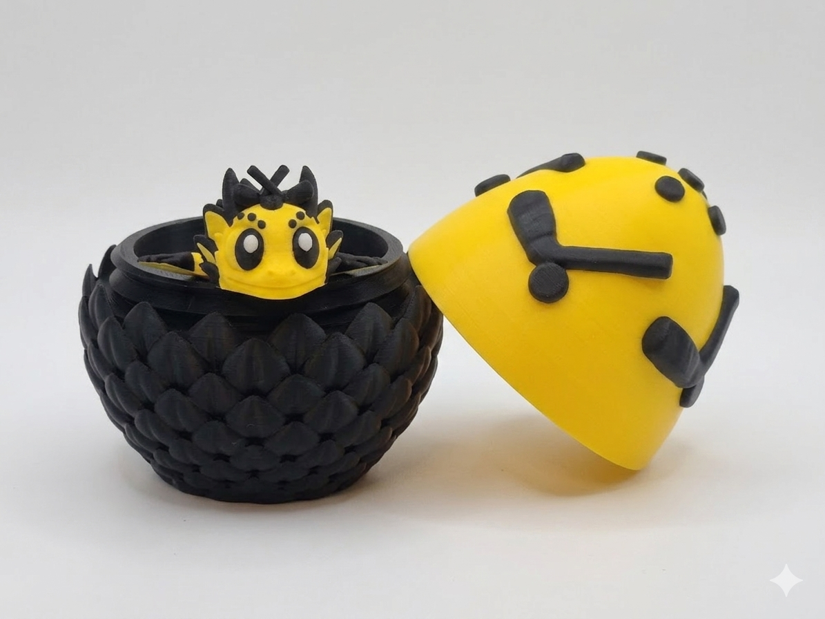 Hockey Dragon Hatchling And Egg