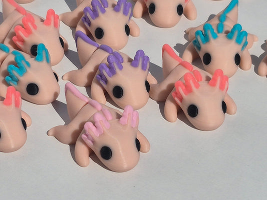 Adorable Tiny Axolotl Mini's and Keychains