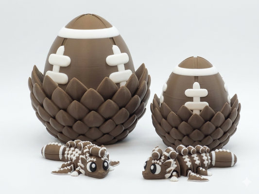 Football Dragon Hatchling and Egg