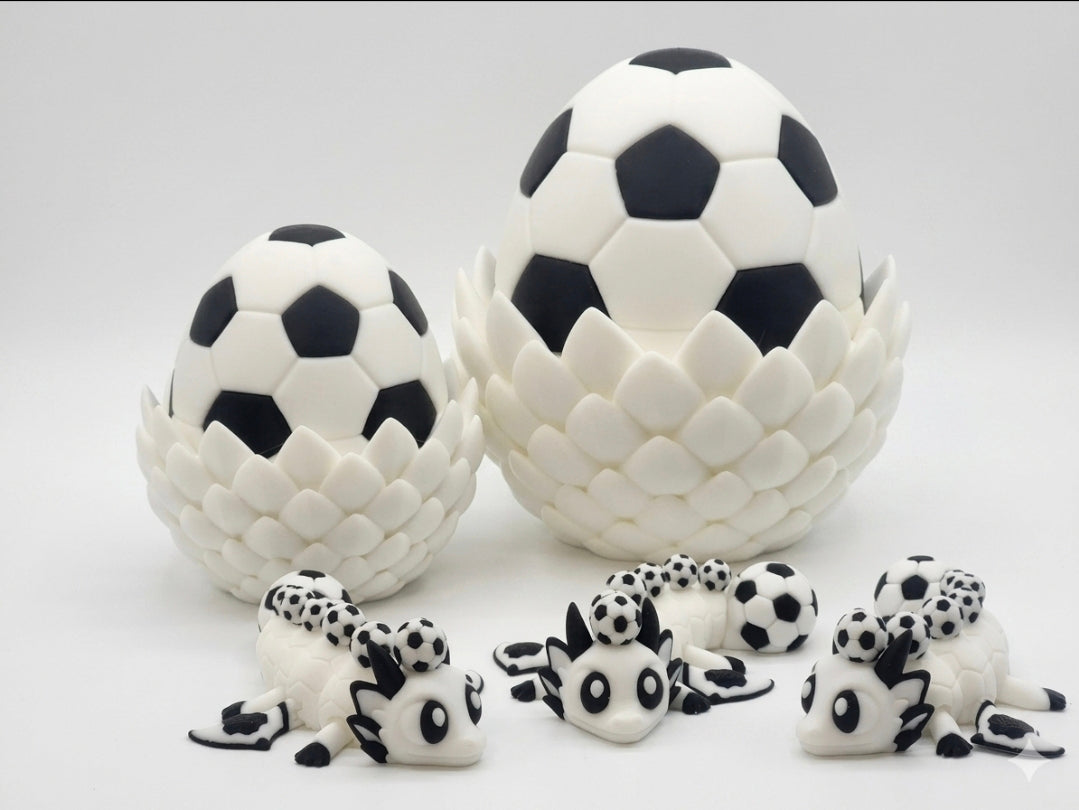 Soccer Dragon Hatchking and Egg