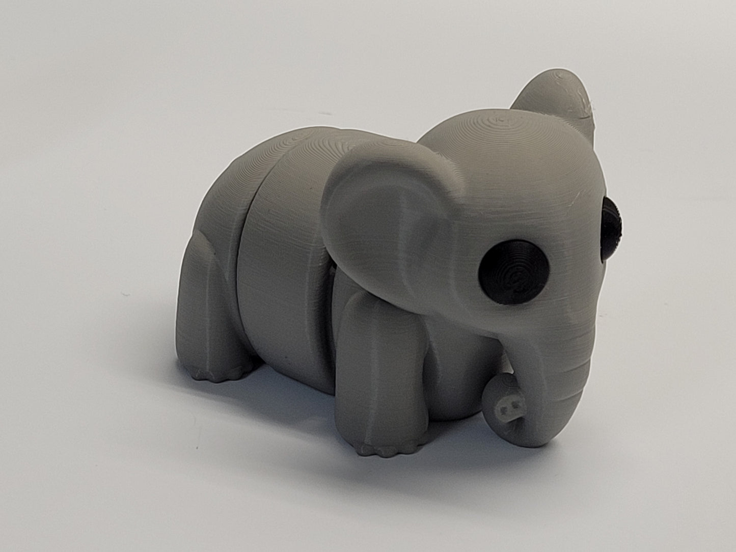Super Cute Baby Elephant Articulating 3D Model.
