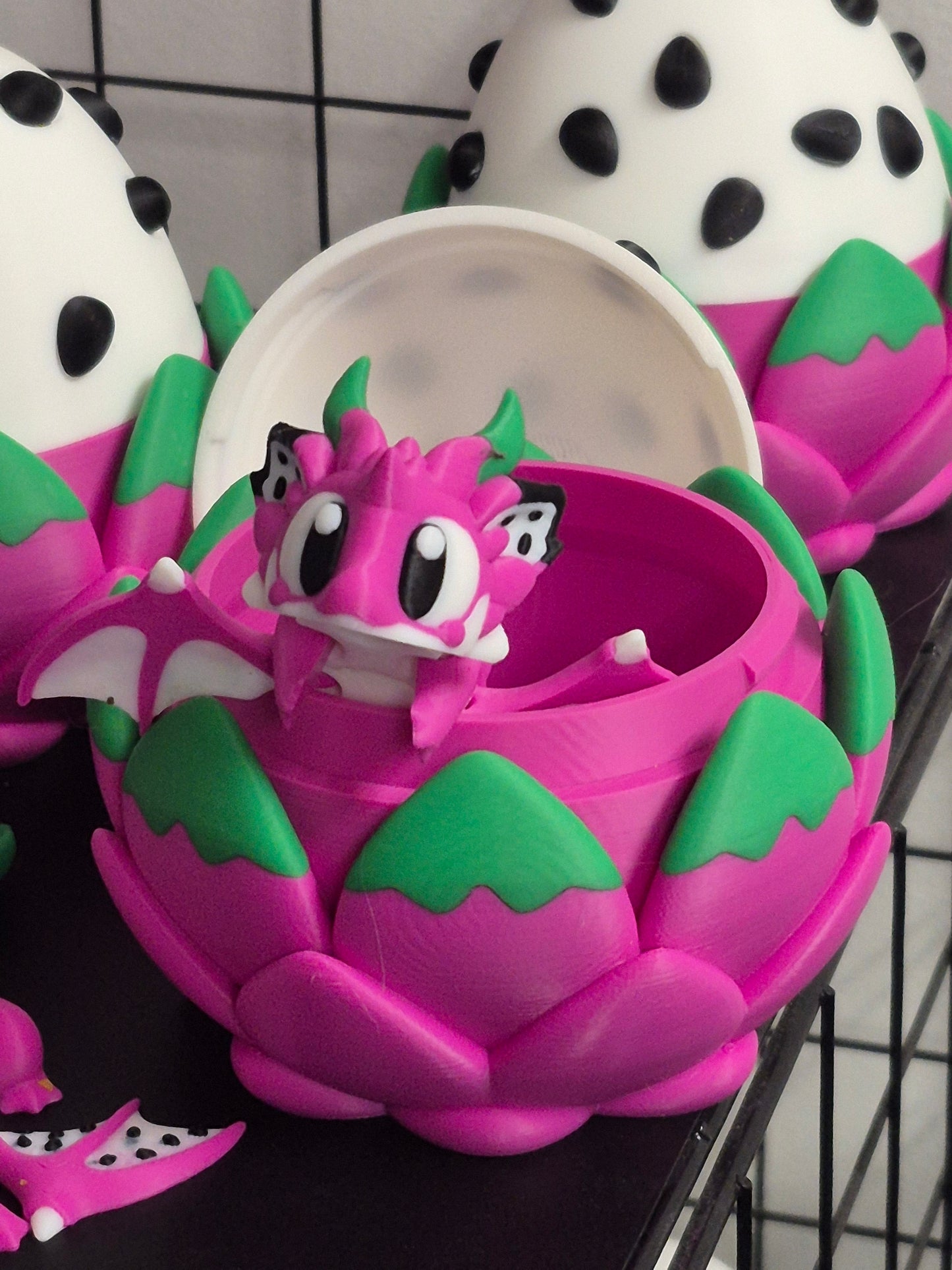 Dragonfruit Egg with Baby Dragon inside