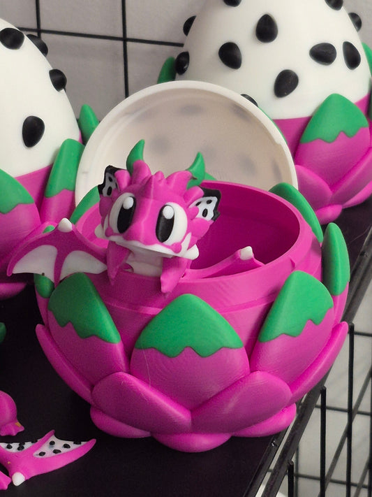 Dragonfruit Egg with Baby Dragon inside