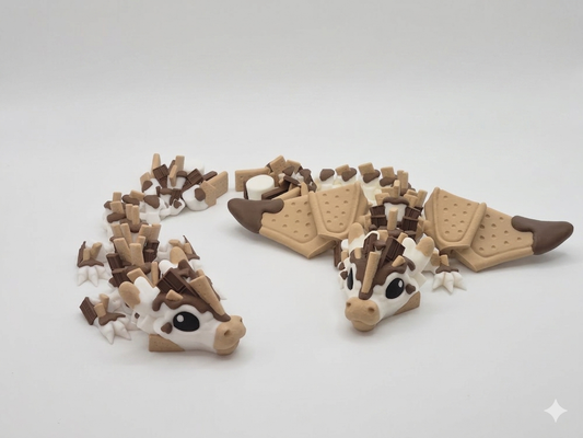 Baby S'mores and Winged Baby S'mores Dragons