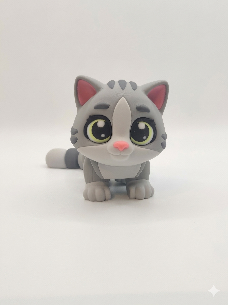 Flexi Big Eyes Tabby Kitten
