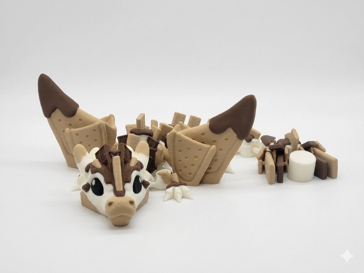 Baby S'mores and Winged Baby S'mores Dragons