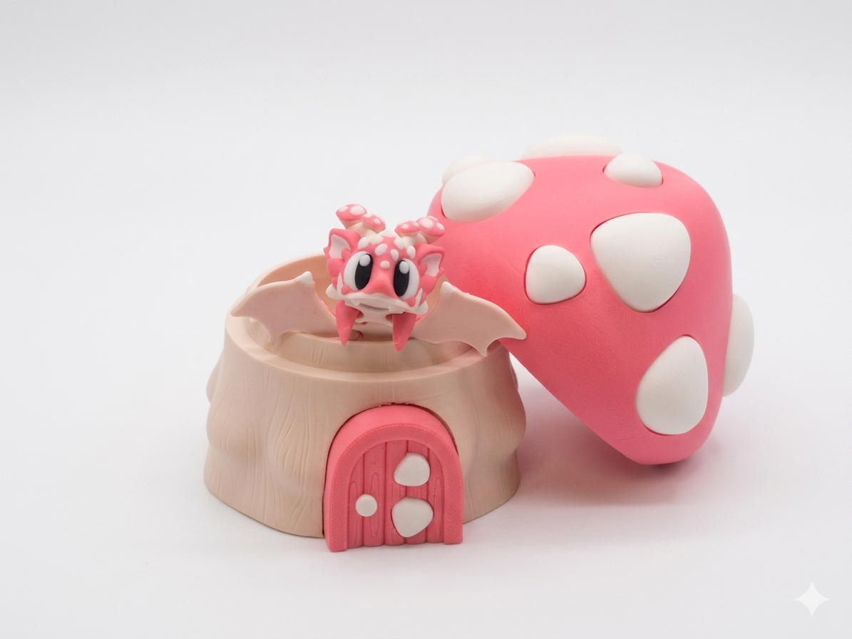 Baby Mushroom Dragon and House